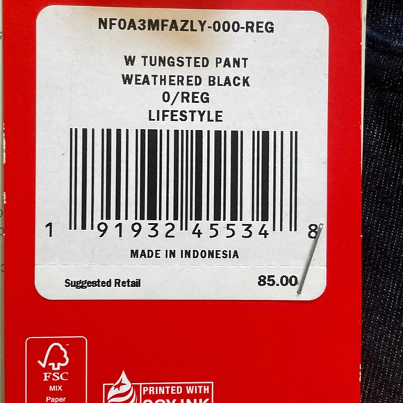 NWT Womens The North‎ Face Weathered Black Tungsted Pant Slim Fit sz 0 - Picture 4 of 6